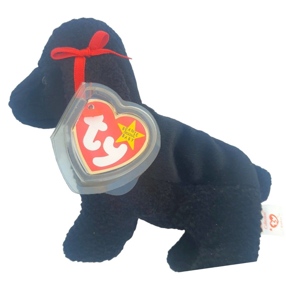 TY Beanie Baby GIGI MINT Protected 1997 1998 RARE Errors Tush Tag Black Poodle